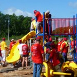 I built that slide! I built that slide!