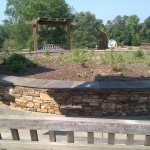 garden atop spiral overlook