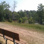 bench overlooking Neuse