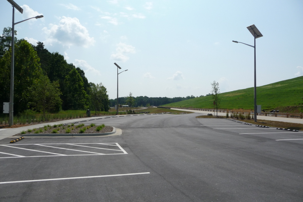 solar-powered lighting for the parking lot solar-powered lighting for the parking lot