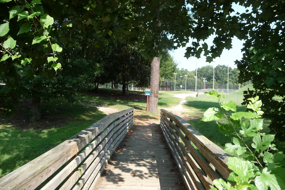 bridge / entrance from neighborhood bridge / entrance from neighborhood