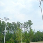 solar powered LED parking lot lights